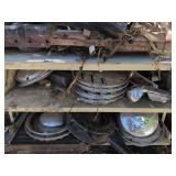 Vintage Hubcaps and Center Console