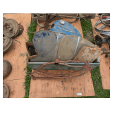 Vintage Motorcycle Gas Tanks, Frame, and Other Parts