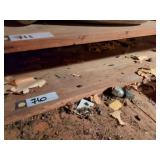 Shelf of Vintage Car Parts