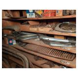 Shelf of Vintage Car Parts