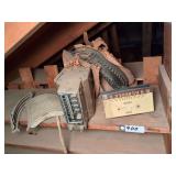 Shelf of Vintage Car Parts