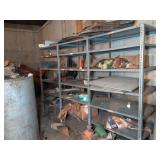 Metal Shelving and Contents