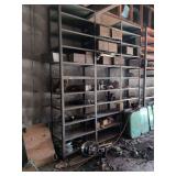 Metal Shelving and Contents