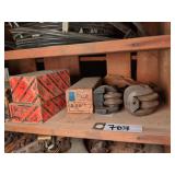 Shelf of Vintage Car Parts