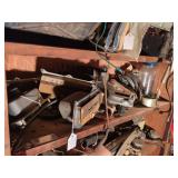Shelf of Vintage Car Parts