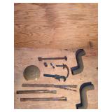 Shelf of Vintage Car Parts