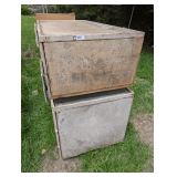 Two Metal Cabinets with Drawers
