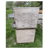 Two Metal Cabinets with Drawers