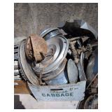 Vintage Hubcaps and Car Parts