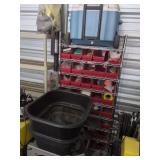 Two Shelves And Contents and Cooler