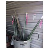 Bucket and Metal Bars