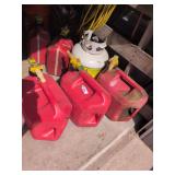 Three 5 Gal Gas Cans
