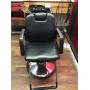 BLACK SINK AND BARBER CHAIR (BLACK AND RED)