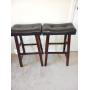 PAIR OF RECTANGLE BAR STOOLS