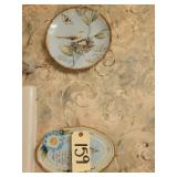 4 DECORATIVE BIRD & BUTTERFLY PLATES