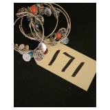 4 EXPANDABLE CHARM BANGLES