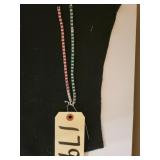 EMERALD & RUBY COLOR BRACELETS, 1 STONE MISSING