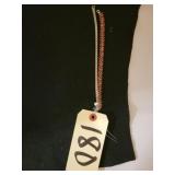 AMBER COLOR TENNIS BRACELET& SILVERPLT BRACELET