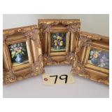 VINTAGE STYLE SMALL PAINTING  FRAMED