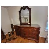 MIRROR & 12 DRAWER DRESSER