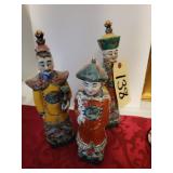 3 ORIENTAL FIGURINES