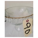 CRYSTAL COMPOTE BOWL