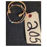 3 GOLDTONE BRACELETS