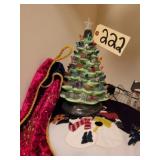CERAMIC BATTERY OPERATED CHRISTMAS TREE
