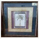 PALM TREE FRAMED PICTURE
