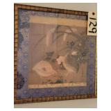 TOSA MITSUOKI JAPANESE QUAILS & FLOWERS