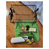 ROOSTER MAGAZINE RACK, TOWEL HOLDER,KEYHOLDER