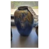 FRENCH ART NOUVEAU POTTERY(BLUE & YELLOW GLAZE)