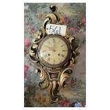 WESTERSTRAND MADE N SWEDEN PENDULUM WALLCLOCK
