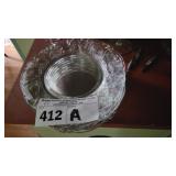 VINTAGE HEISEY GLASS DESSERT PLATES