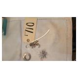 COSTUME BROOCH, CAT BOOK MARKER