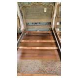 VINTAGE FRENCH STYLE CANED BED FRAME