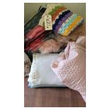 ASSORTMENT OF BLANKETS, SOME VINTAGE STYLE