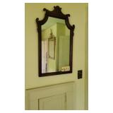 MAHOGANY BEVELED MIRROR