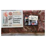 SEWING KIT, SEWING BOOK, FABRIC