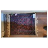 2 X 3 1/2 RUG (MAROON,GREEN,YELLOW)