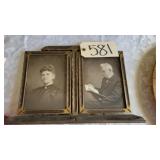 VINTAGE WOOD DOUBLE FRAME