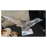 GLASS PHEASANT FIGURINE