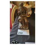 MICHELANGIO MOSE SCULPTURE ON MARBLE BASE