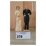 VICTORIAN BRIDE  & GROOM FIGURINES