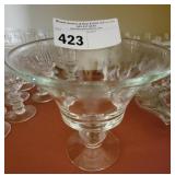 SIMON PEARCE HANDBLOWN GLASS COMPOTE