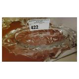 VINTAGE CUT CRYSTAL RELISH DISH