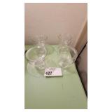 GLASS FOOTED DESSERT DISHES