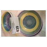 VINTAGE RAINBOW COLLECTION STONEWARE (4)
