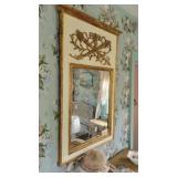 FRENCH LOUIS XVI STYLE TRUMEAU MIRROR