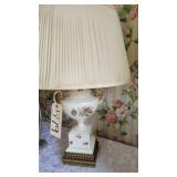 VINTAGE NATHAN LAGIN LAMP CHINOISERIE STYLE FLORAL